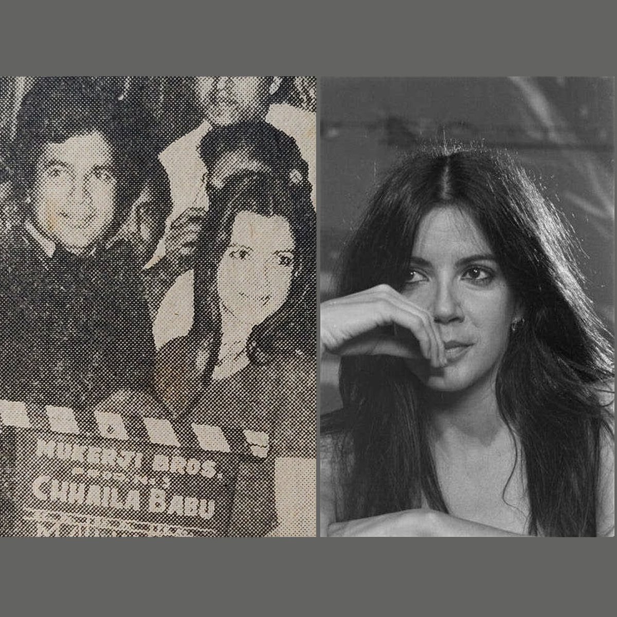 Blast from the past! Canadian actress Carole Laure gave the clap for Chhaila Babu on 10th January 1974, seen here in the company of Rajesh Khanna @mrsfunnybones #rajeshkhanna #carolelaure #seventies #smmausaja #bollywoood #hindifilms #hindicinema #indianfilms #indiancinema