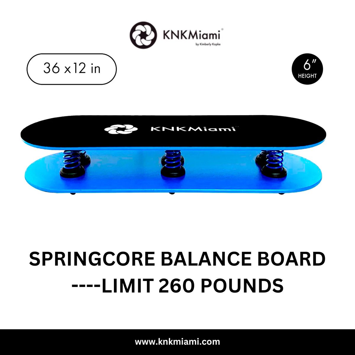 SpringCore Balance Board ----Limit 260 pounds

#springcorebalanceboard #knkmiami #balanceboard #activewear #fitnessgear #workoutaccessory #strengthtraining #coreworkout #springcorecollection #shopknkmiami

💥Visit Us: knkmiami.com/collections/al…