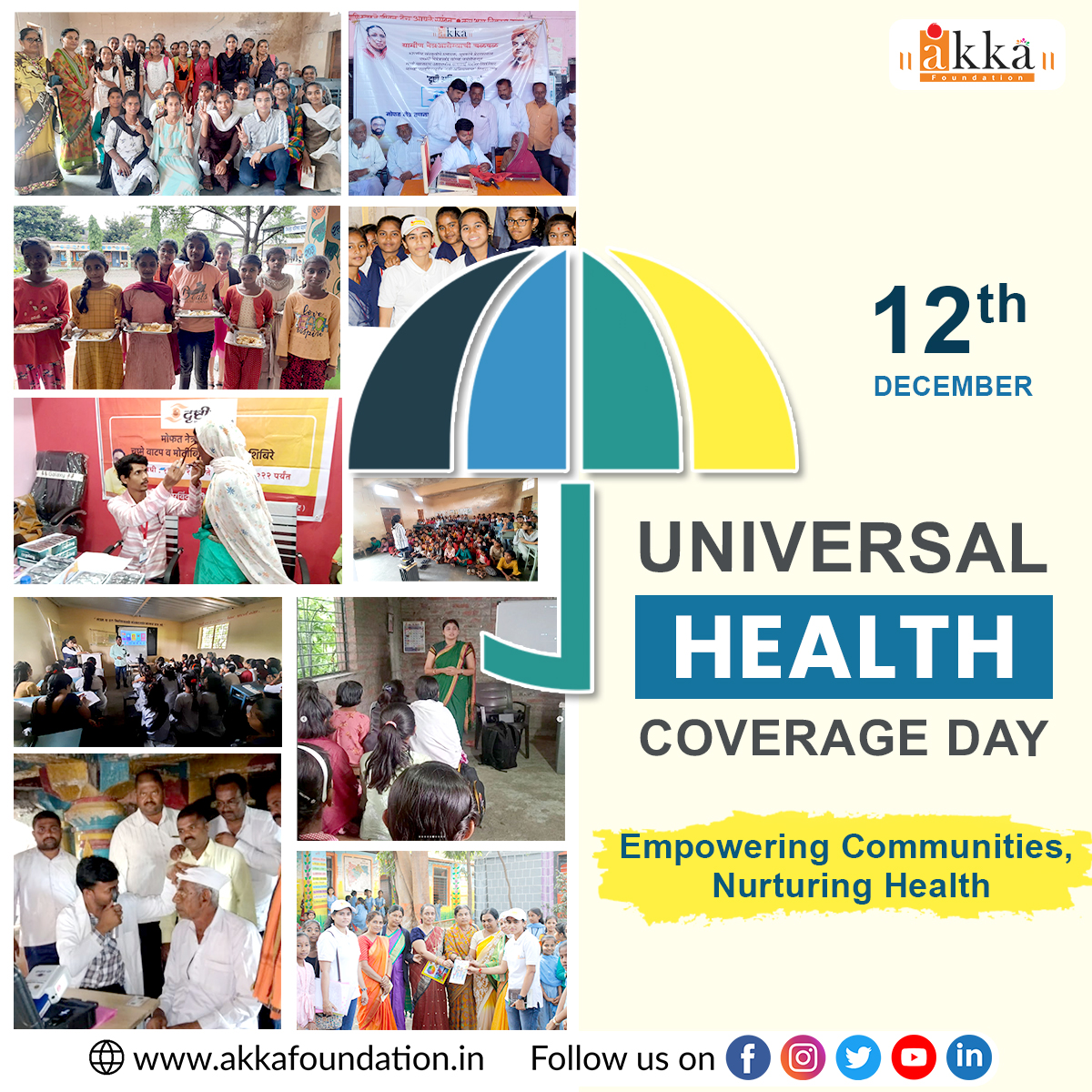 Community health is the heartbeat of global well-being. Akka Foundation celebrates those working at the grassroots level for a healthier world.
.
.
.
#UHCDay #HealthForAll #UHC2030 #CoverEveryone #AccessToHealth #UniversalHealth #QualityCareForAll #NoOneLeftBehind #HealthEquity…