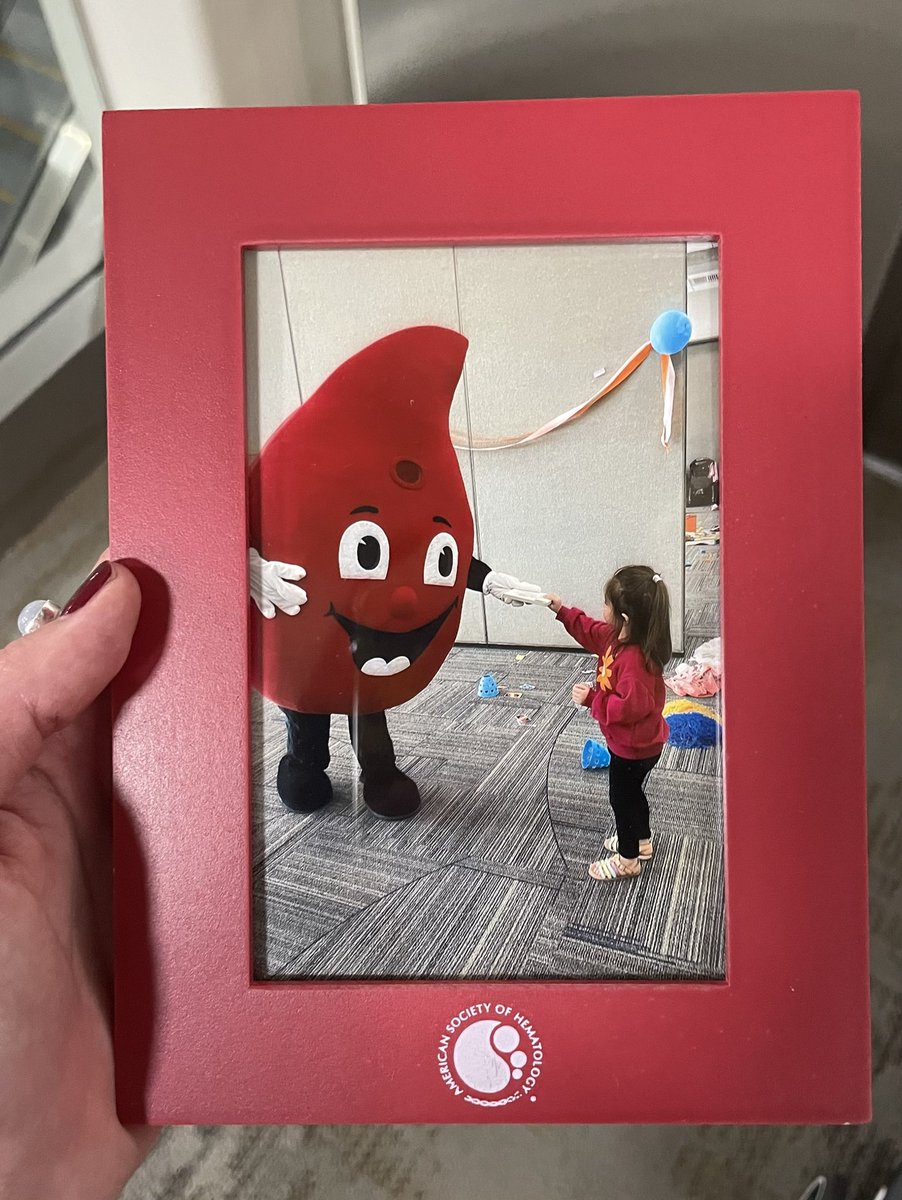 My ❤️ just melted. This is mommy’s 11th ASH and my daughter’s 2nd. Thanks @ASH_hematology for the childcare and for this awesome gift!! #ASH23