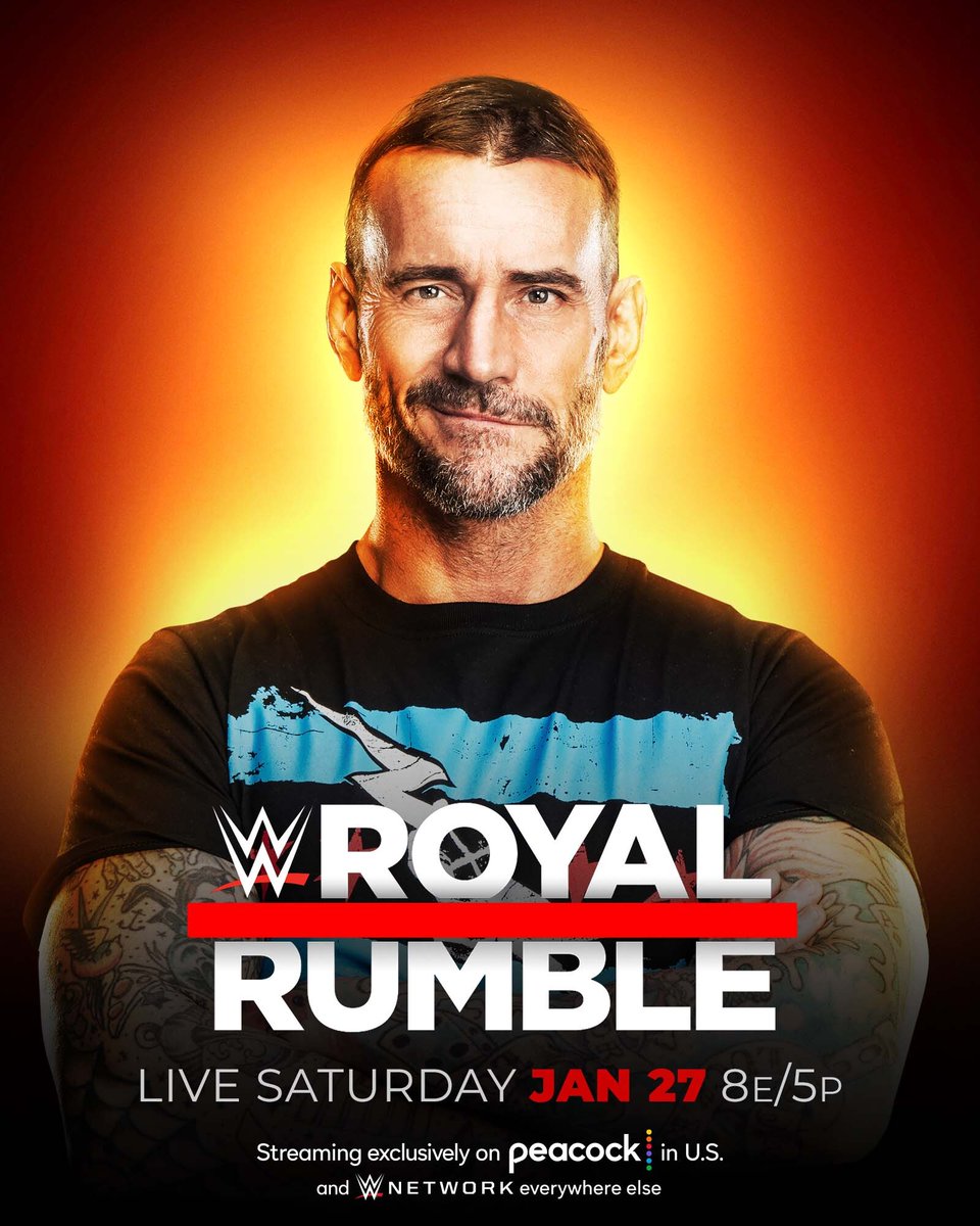 CM Punk will officially compete in the 2024 Men's #RoyalRumble Match! 📍 TAMPA BAY 🎟️ TICKETS ON SALE NOW: royalrumble.com