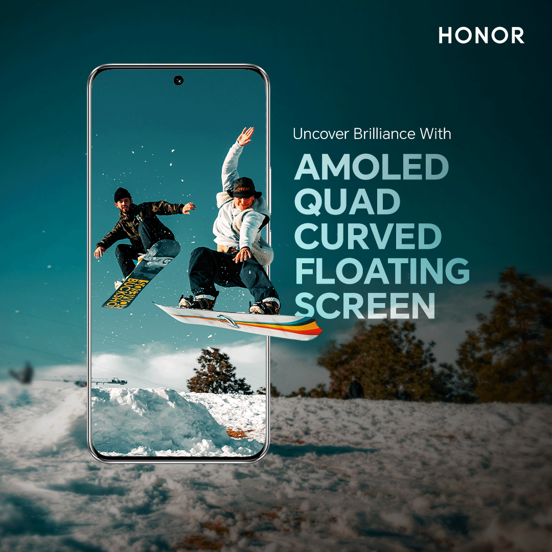 ExploreHONOR's tweet photo. The new way of gaming and watching is here! The AMOLED Quad Curved Floating Screen makes every little detail come to life, redefining your experience! 🤩

Buy now : https://t.co/1gJuagm50U

#HONOR90 #ShareYourVibe https://t.co/bGCNAk3CMm