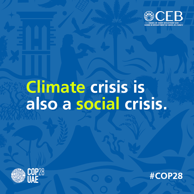 🔍To address #ClimateCrisis we are committed to: ✅ apply the climate-social nexus approach to social investments to achieve greater impact; ✅align our activities with #ParisAgreement 👉tinyurl.com/ypatt6uk #COP28 #ForPeopleForPlanet