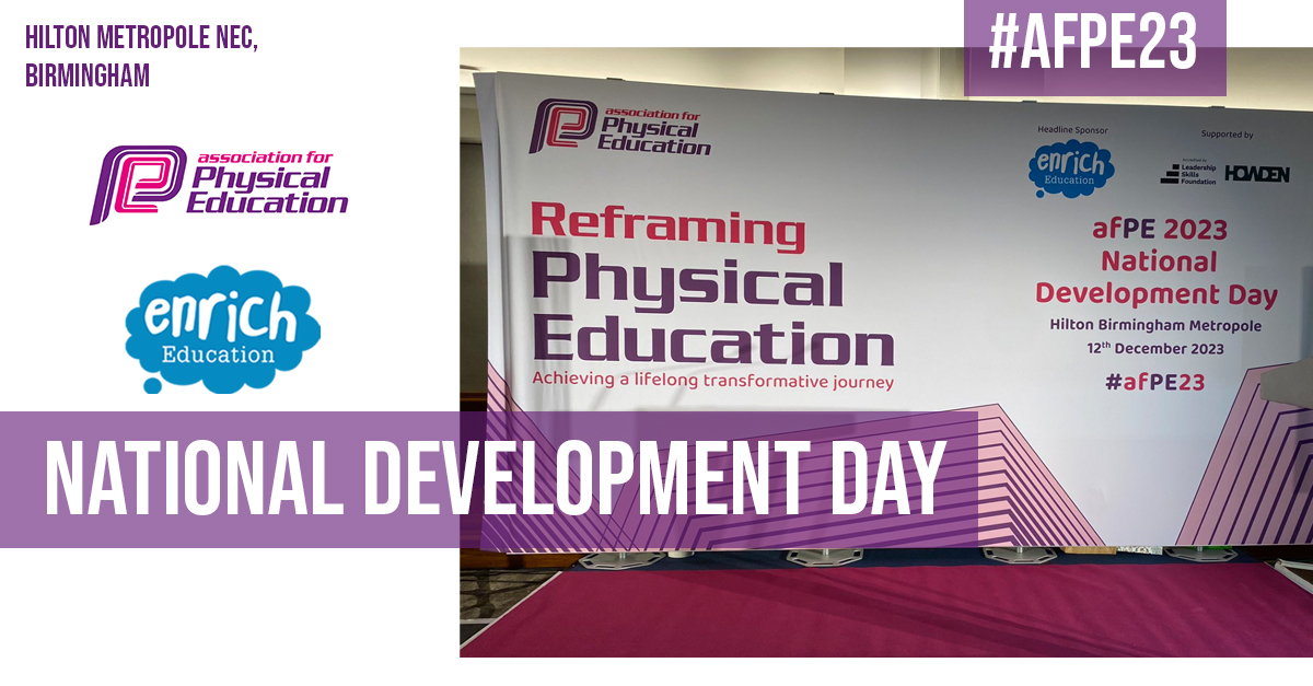 A great start to @afPE_PE 'Reframing Physical Education' National Development Day! 

Already some essential insight, inspiration and motivation from the welcome address and keynote speakers.

This will be a really positive day for the network and beyond!

#afPE23