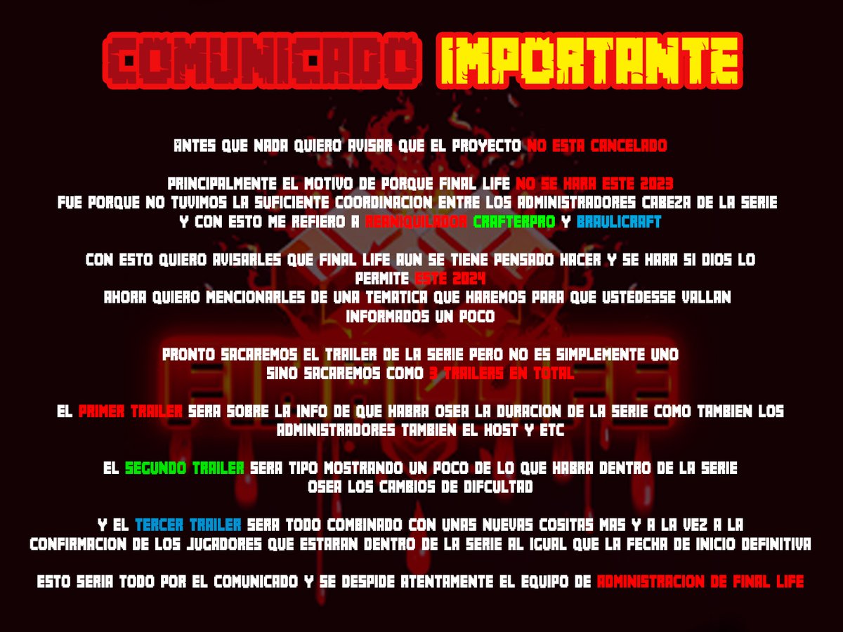 Final Life tweet media