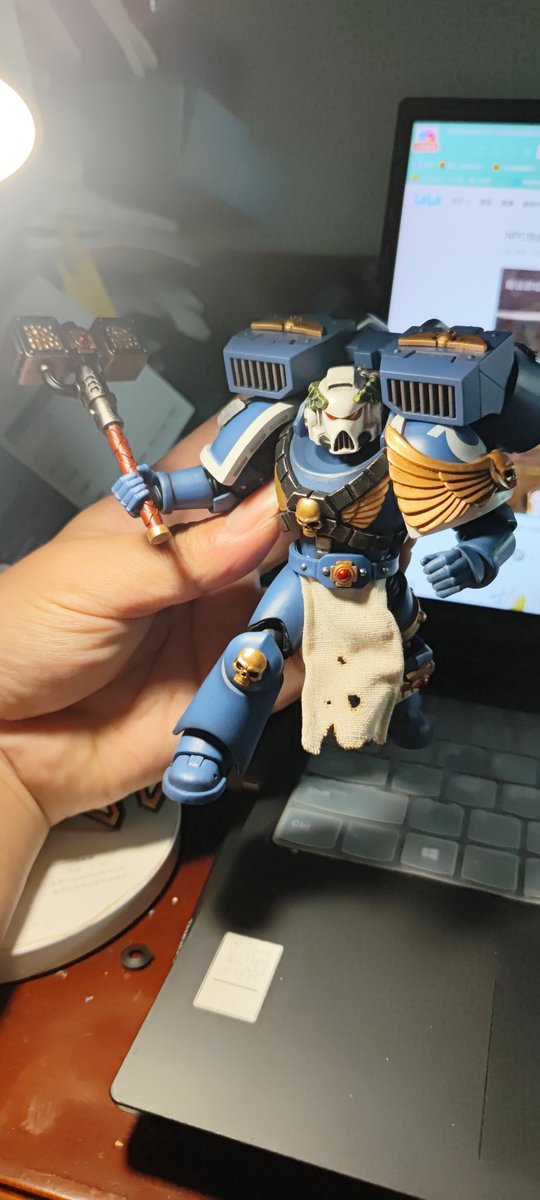 XianYu08MS's tweet photo. some pictures of my new ultramarines
 vanguard veteran

#warhammer40k #JOYTOYS https://t.co/RrVvJVKUgP