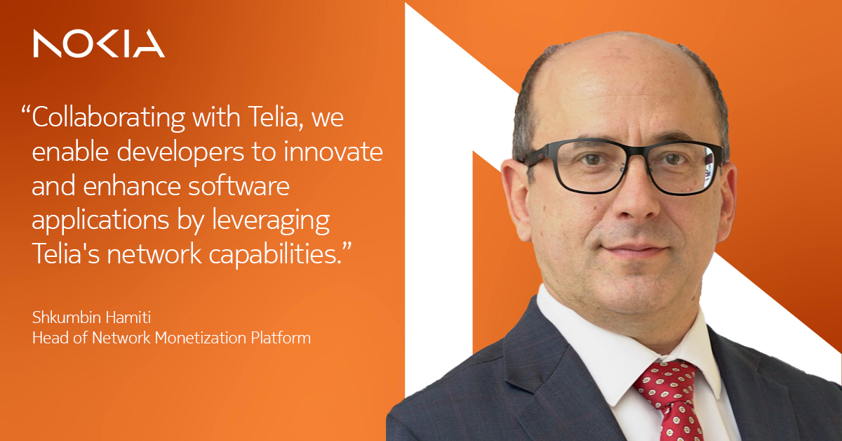 nokia's tweet image. Big news! Nokia and @teliafinland have agreed to partner on an ecosystem project using Nokiaās Network as Code platform and the Telia 5G network. nokia.ly/3t58nSF
#5G #NetworkasCode #TelecomAPI