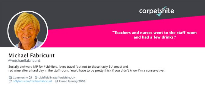 Why is it when I see #BlokeInAWig trending I instantly think of Fabricunt? https://t.co/ULJaZjLoKa<a href="/tag/blokeinawig"class="tags">#BlokeInAWig</a>