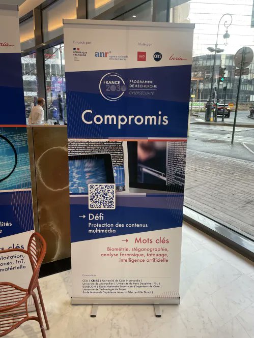 Participation du <a href="/GreycLab/">GREYC</a> à la journée du PEPR Cybersécurité à Paris au Campus Cyber. Nous participons avec plusieurs partenaires (Cristal, INRIA Rennes, Lamsade, Lirmm, CEA, Eurecom) au projet COMPROMIS sur la sécurité multimédia.