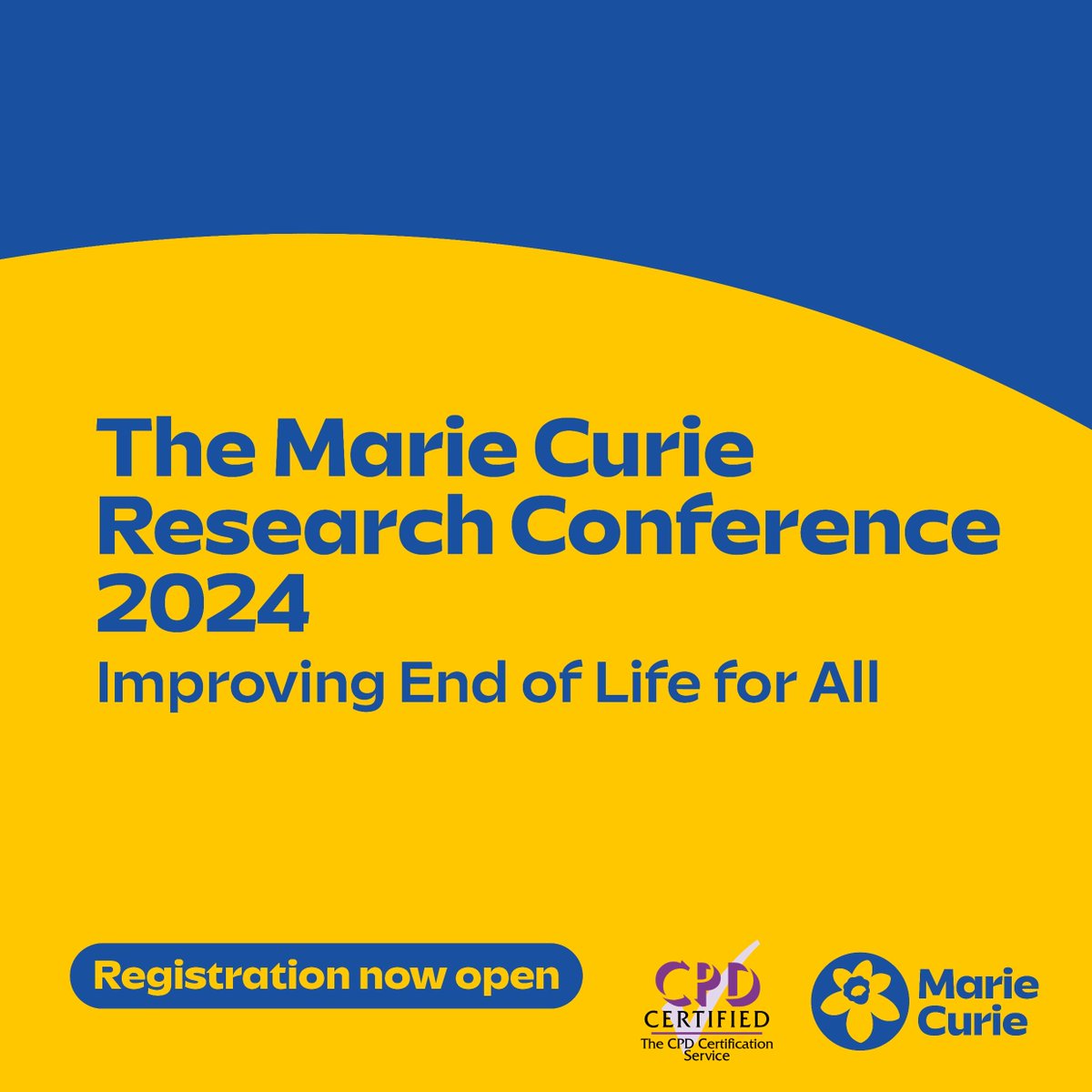 Registrations are open for the <a href="/mariecurieuk/">Marie Curie</a> virtual Research Conference ‘Improving End of Life for All’.

The Tues 6 Feb morning session focuses on carers and bereavement

For more info and to register: mariecurie.org.uk/research/annua…