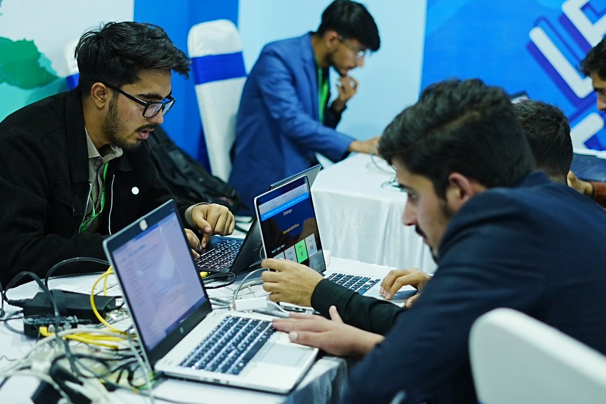 IgniteNTF's tweet photo. (v) #InProgressNow! π Explore the highlights of #PeshawarHackathon2023! π Taking place at the Institute of Management Sciences, Peshawar. Delve into the dynamic HACKATHON EXTRAVAGANZA featuring Cyber Warriors in action. π€― #Hackathon2023 #MOITT #TechChallenge #Ignite https://t.co/FsVCEpVkBO