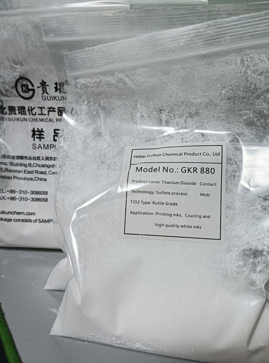 The clients want to test the sample, it must be arranged。 
#titaniumsioxide #tio2 #manufacturer #exporter #import #plastic #paints #ink #rubber #colorpigment
Export Manager: Lily Hao
WhatsApp: +8616682092157
e-mail: guikun06@guikunchem.com