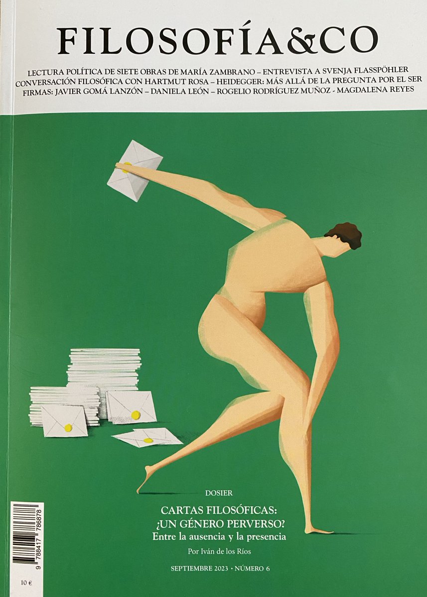 LECTURA_FILOSOFÍA&amp;CO. NÚMERO 6
quizasblog.blogspot.com/2023/12/lectur…
En este número 6 de la Revista Filosofía&amp;co.
Dosier: Cartas filosóficas: ¿un género perverso? Por Iván de los Ríos.
#aspiranteasersabio #revistaparaescritores #quizasblog
<a href="/_filco/">FILOSOFÍA&CO</a>
<a href="/taugenit/">Taugenit Editorial</a>
