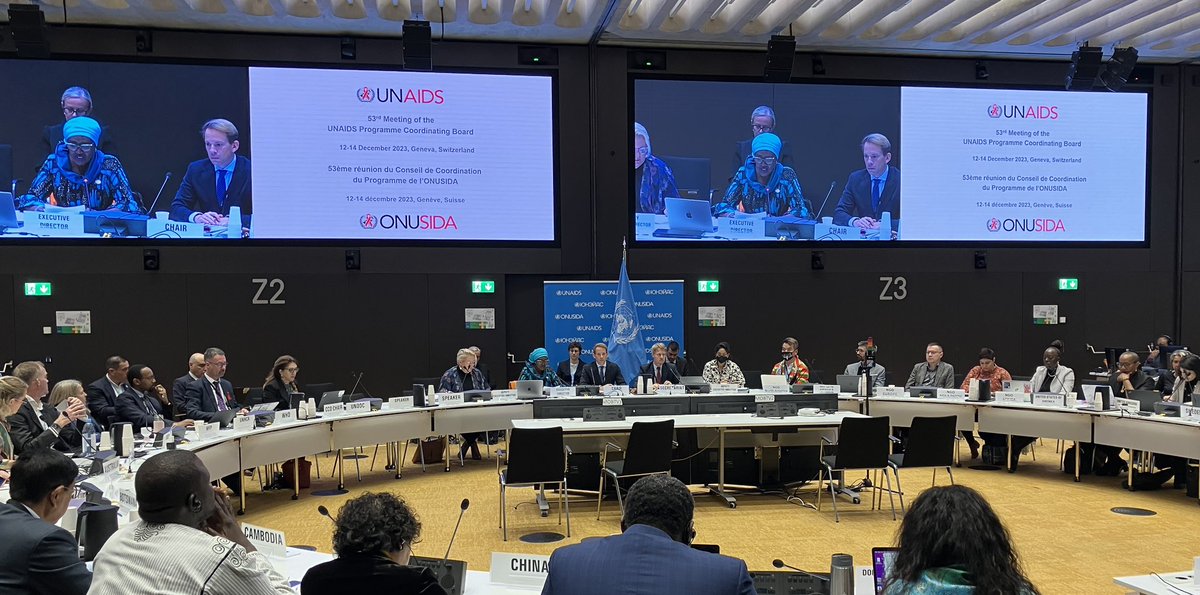 “If we do not make progress, the virus will” @Winnie_Byanyima at @UNAIDS #53PCB. Progress has been made but there are 1 million new infections every year. We need more action, data, innovation & funding to achieve #SDG target to end HIV/AIDS as a public health threat by 2030