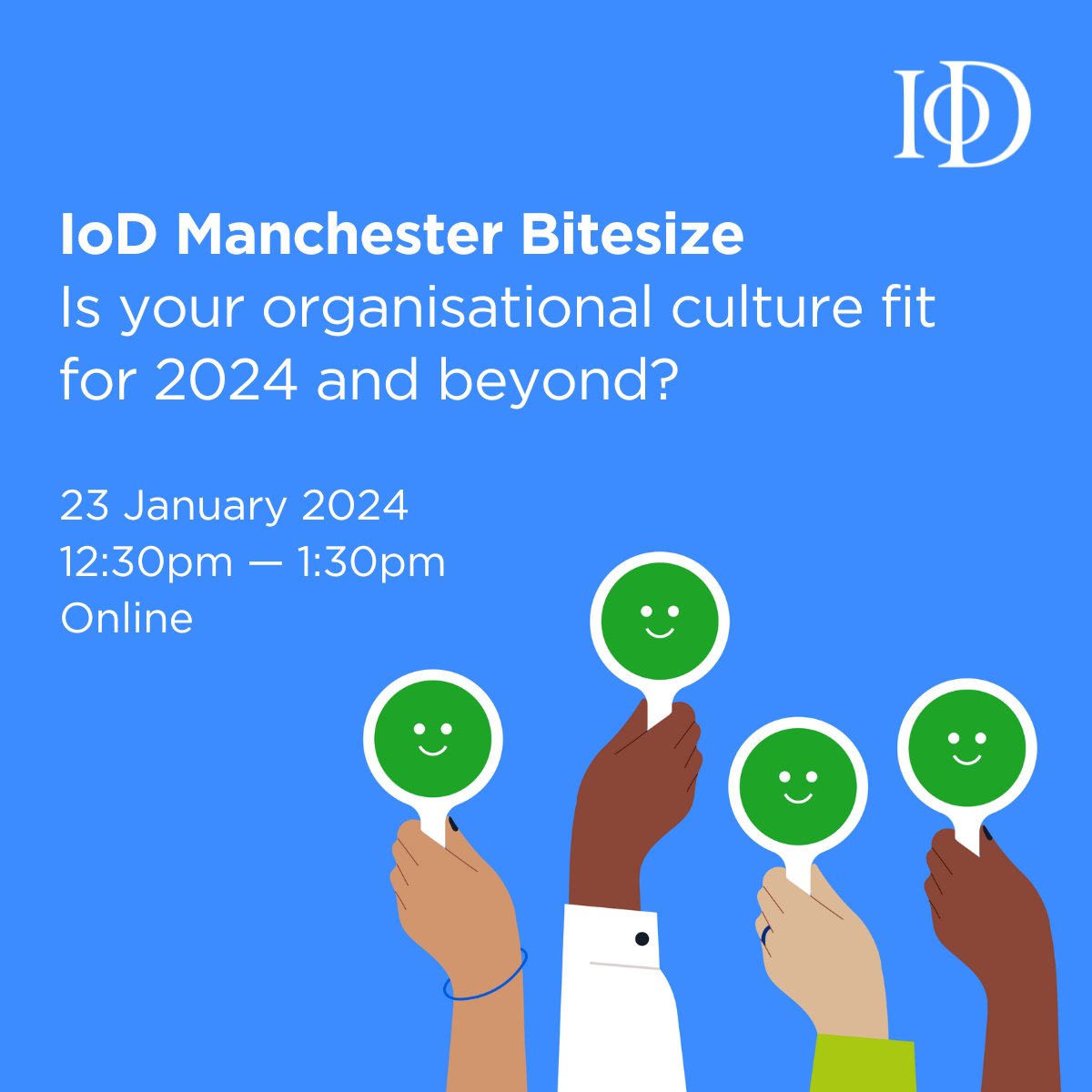 IoD North West (@iodnorthwest) on Twitter photo What is organisational culture?
Join us to discover the hidden impact of culture on your business's success. Gain insights into how to understand, assess, and enhance your culture to foster employee engagement, drive innovation, and achieve your goals.
iod.com/events/how_can⦠What is organisational culture?
Join us to discover the hidden impact of culture on your business's success. Gain insights into how to understand, assess, and enhance your culture to foster employee engagement, drive innovation, and achieve your goals.
iod.com/events/how_canā¦