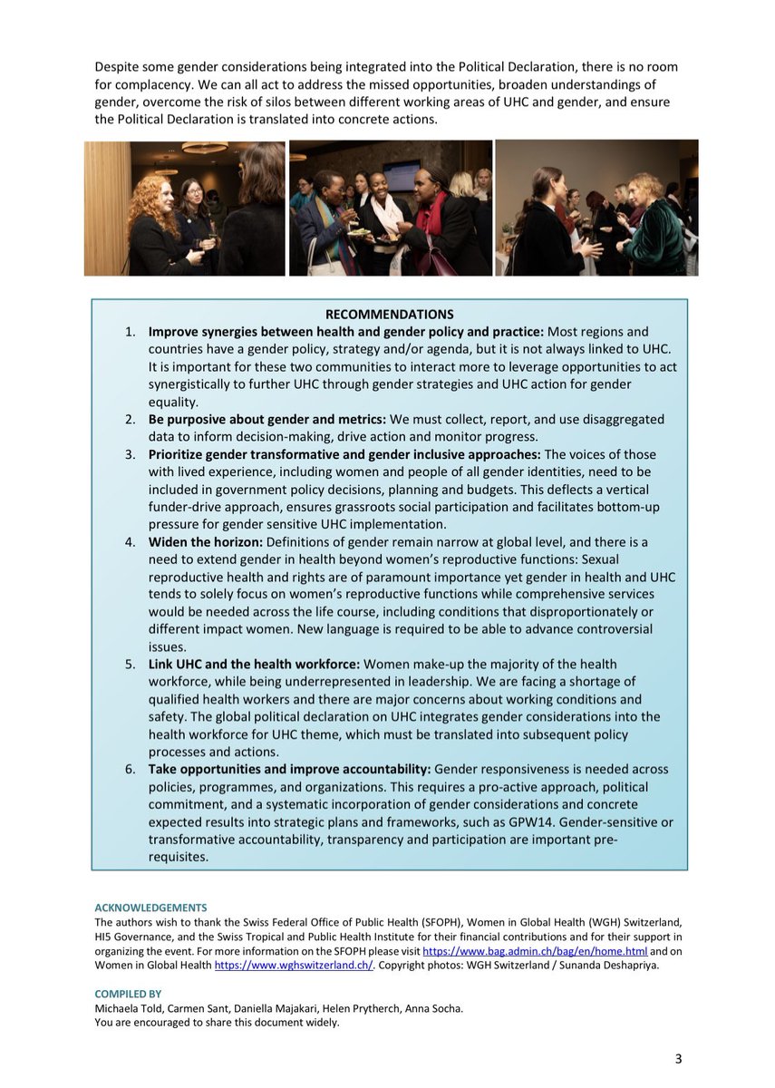 #UHCDay 2023 today! Check out our policy brief <a href="/WGH_Switzerland/">Women in Global Health (WGH) Switzerland🇨🇭</a> &amp; <a href="/BAG_INT/">Swiss Global Health</a> on #UHC &amp; #Gender w/recommendations4action <a href="/petra_khoury/">Petra Khoury</a> <a href="/ifrc/">IFRC</a> <a href="/LaetitiaBosio/">Laetitia Bosio</a> <a href="/UHC2030/">UHC2030</a> <a href="/annarcoates/">Anna Coates</a> <a href="/WHO/">World Health Organization (WHO)</a> <a href="/almolokomme/">Athaliah Molokomme</a> <a href="/BWGenevaMission/">Botswana Mission Geneva</a> &amp; Mari Viro Moser <a href="/BAG_OFSP_UFSP/">BAG – OFSP – UFSP</a> <a href="/NoraKronig/">Nora Kronig</a> @santfro <a href="/meghakaveri/">Megha Kaveri (She/Her)</a>