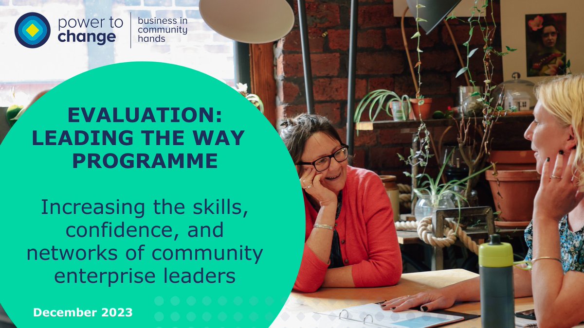 REPORT📃| Read our NEW report evaluating our Leading the Way programme which aims to increase the skills, confidence, and networks of community enterprise leaders. 

Take a look👇  powertochange.org.uk/research/leadi… [1/3]