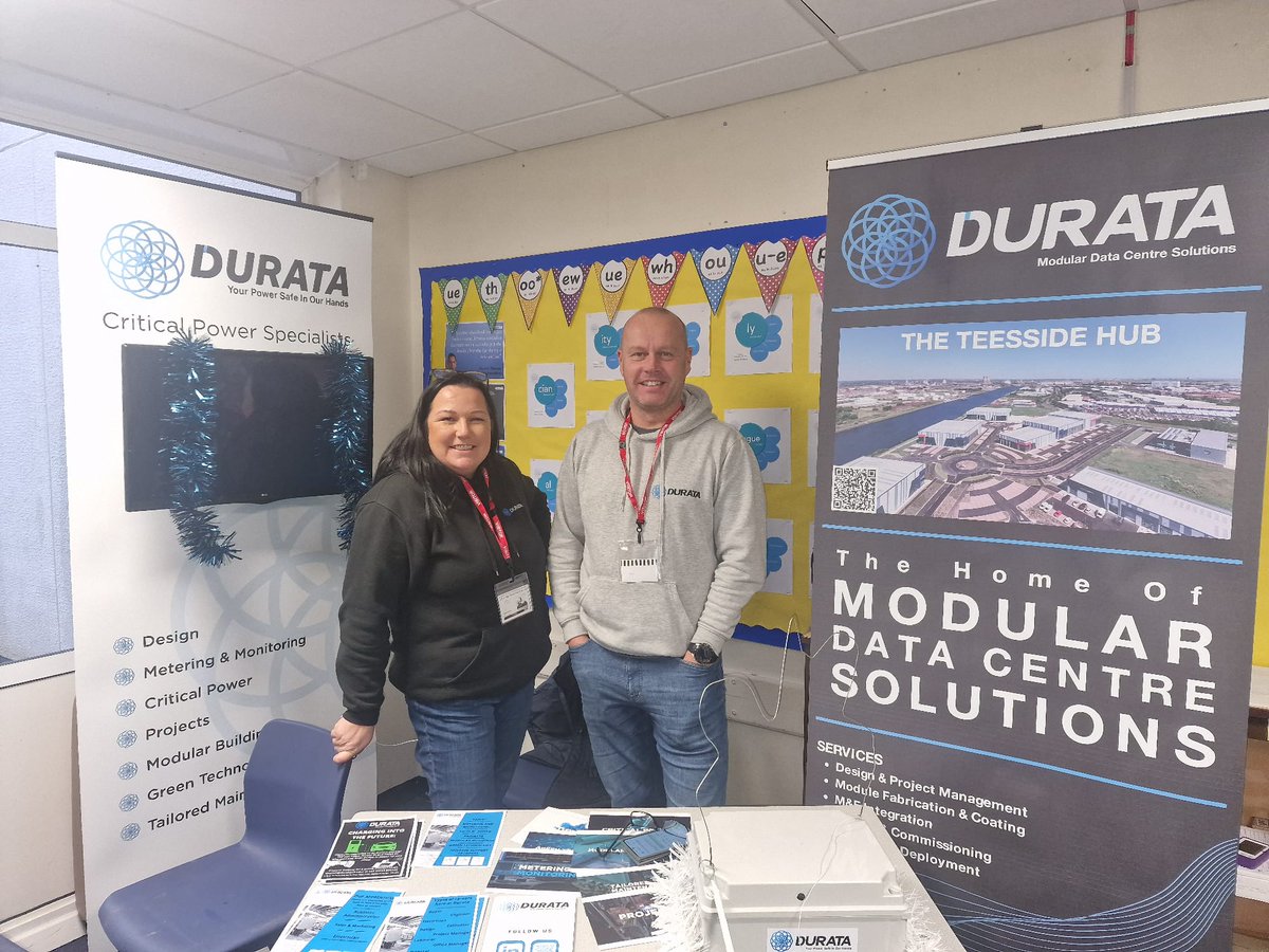 John, Ali, and Jas attended Egglescliffe School Careers Fayre, giving vital knowledge to the next generation in the critical power industry. 🙌 It was great to meet all students at the event, and we look forward to hearing from them in the future. #Durata🔋 #CriticalPower