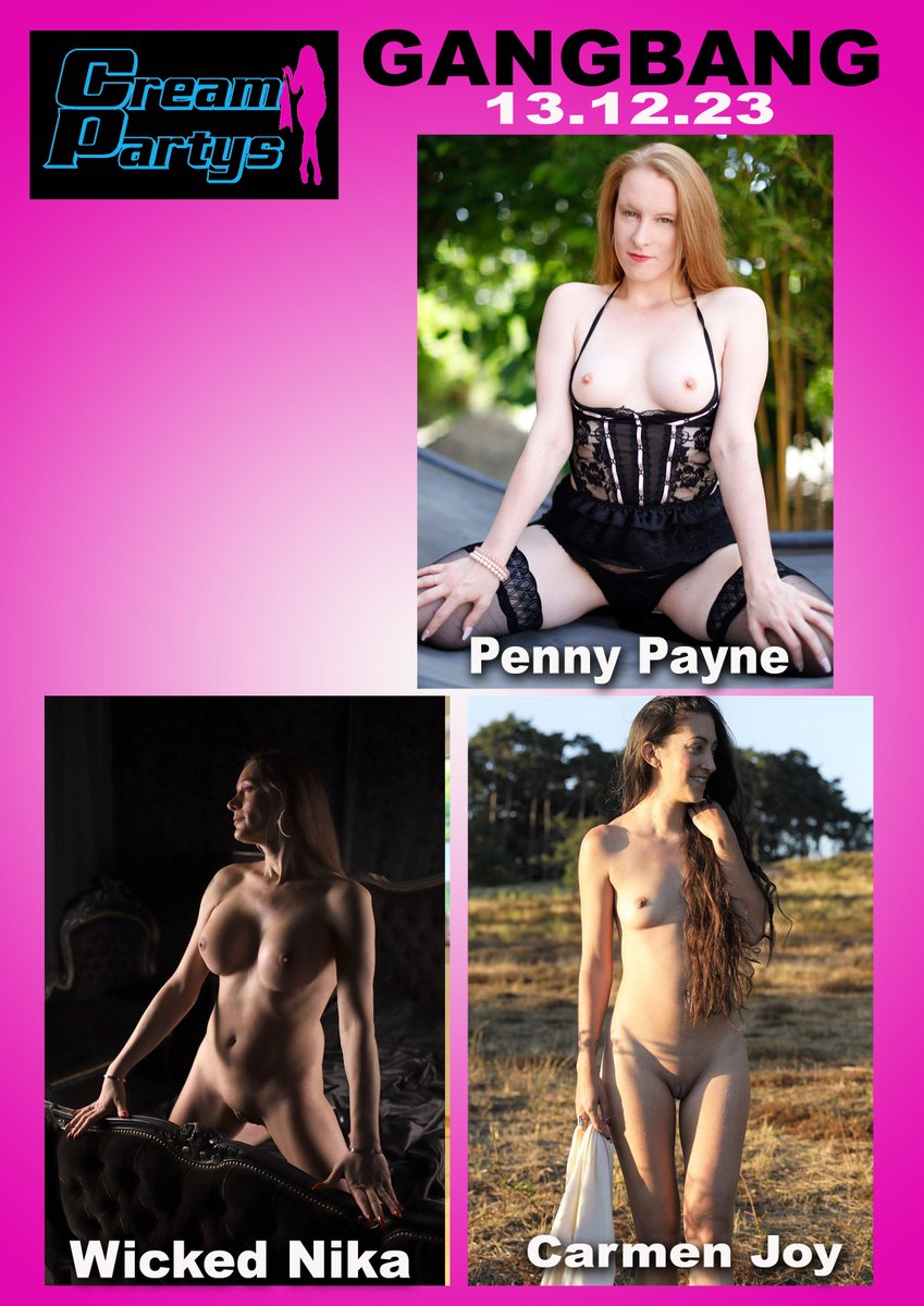 Hallo Ihr Lieben, morgen ist wieder Party im wunderschönen Siegburg mit. Dabei ist Penny Payne, Wicked Nika, Carmen Joy wir hoffen, wir sehen uns alle noch mal zu diesem Jahres Abschluss in Siegburg Anmeldung per WhatsApp +4915203196619 cream-partys.com