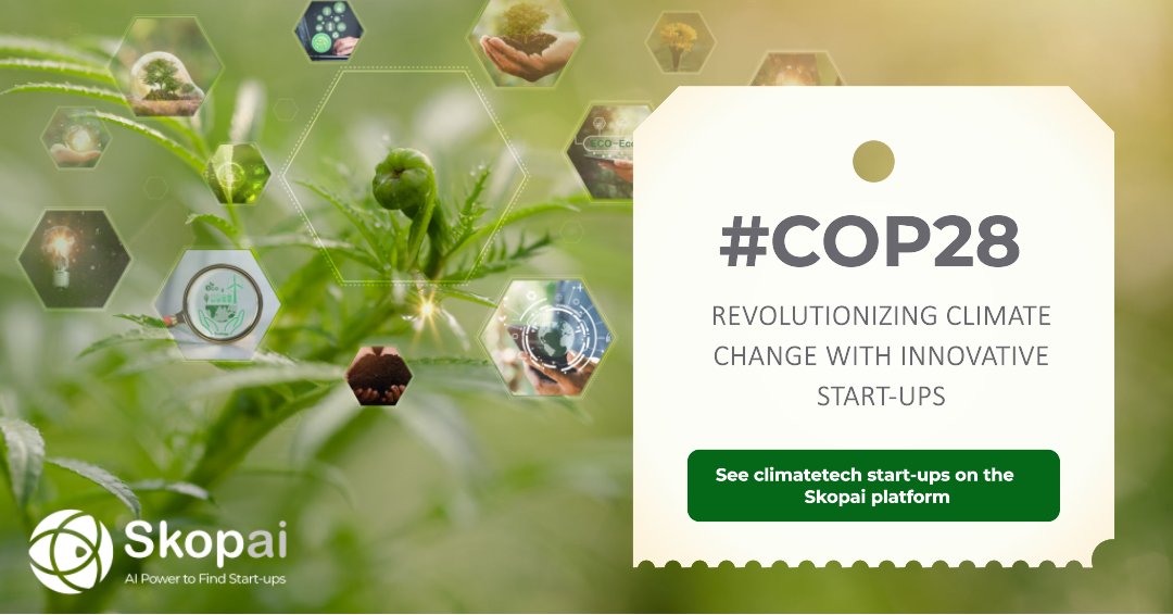 La #COP28 se termine aujourd'hui ! Avez-vous eu le temps d'explorer le landscape #climatetech ? 

💡Découvrez près de 2000 #startups et leurs solutions innovantes ici : rb.gy/l59vzs