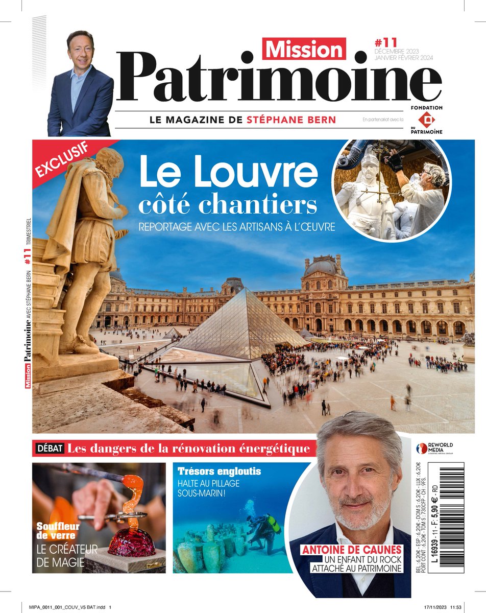 Le nouveau numéro est en kiosque. Au sommaire, les coulisses du Louvre, les fonds marins, Antoine de Caunes et beaucoup d'autres choses !