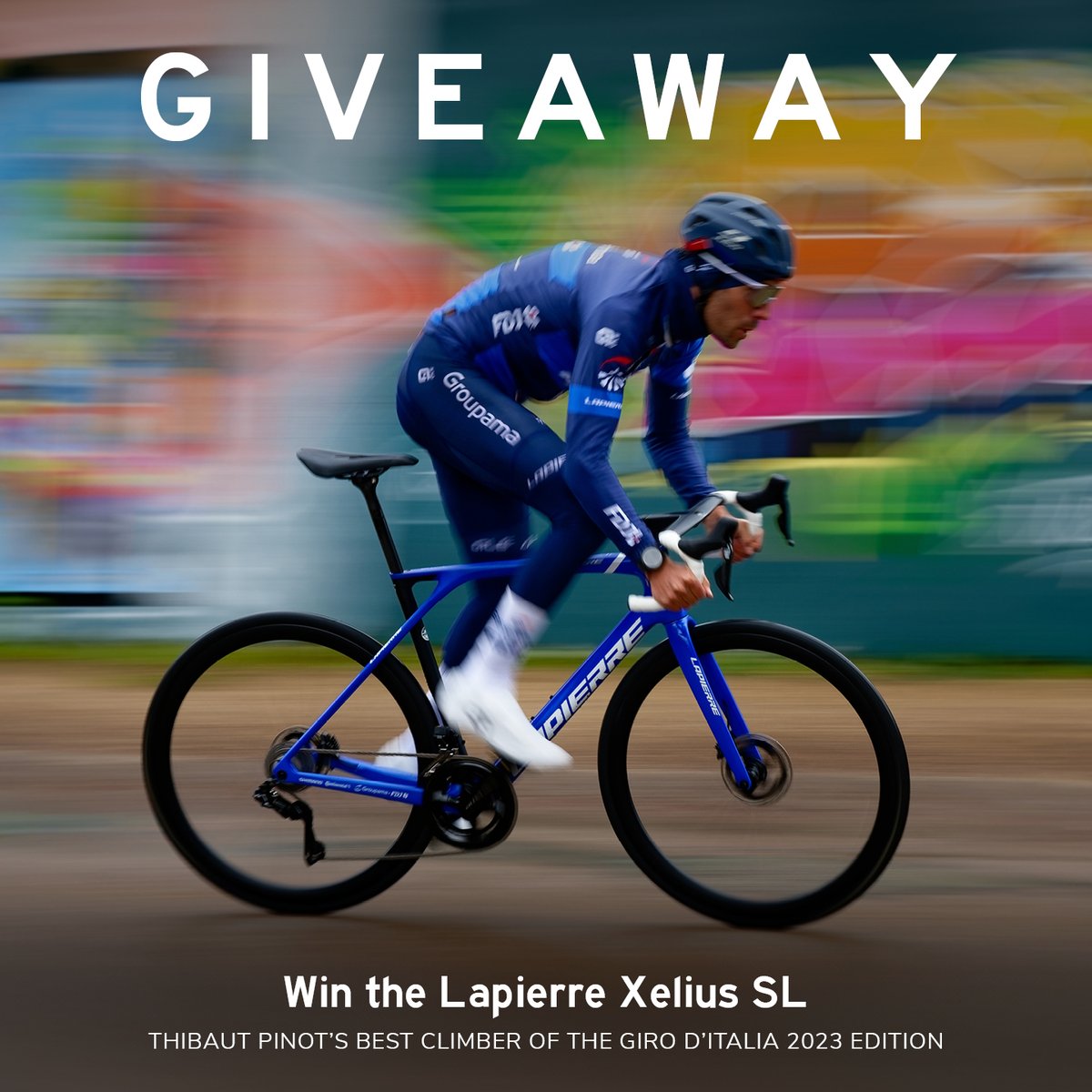 GIVEAWAY ALERT! Calling all @ThibautPinot's cycling fans! 🎉🚴‍♀️ We are giving away Thibaut Pinot's exclusive Xelius SL Best Climber of the Giro 2023, unique world edition. Hit the link to participate through our Instagram account: instagram.com/p/C0wBoA6Mr-j/