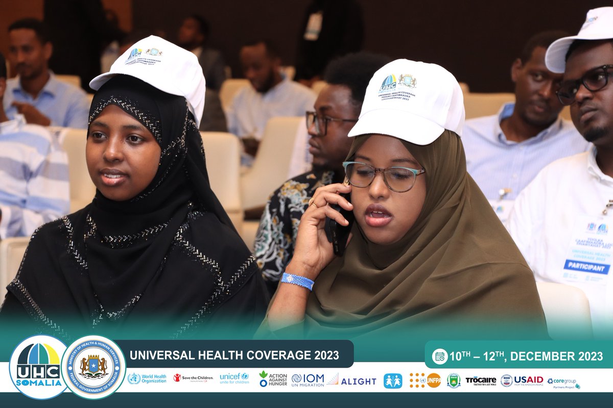 UHC_Somalia's tweet photo. The energy is palpable at the UHC Day event at Decale Hotel, Mogadishu! Discussions are underway, ideas are flowing, and commitment to healthcare for all is stronger than ever. #UHCDay2023 #UHCSomalia #UniversalHealthCOverage https://t.co/QKwujv4gb6