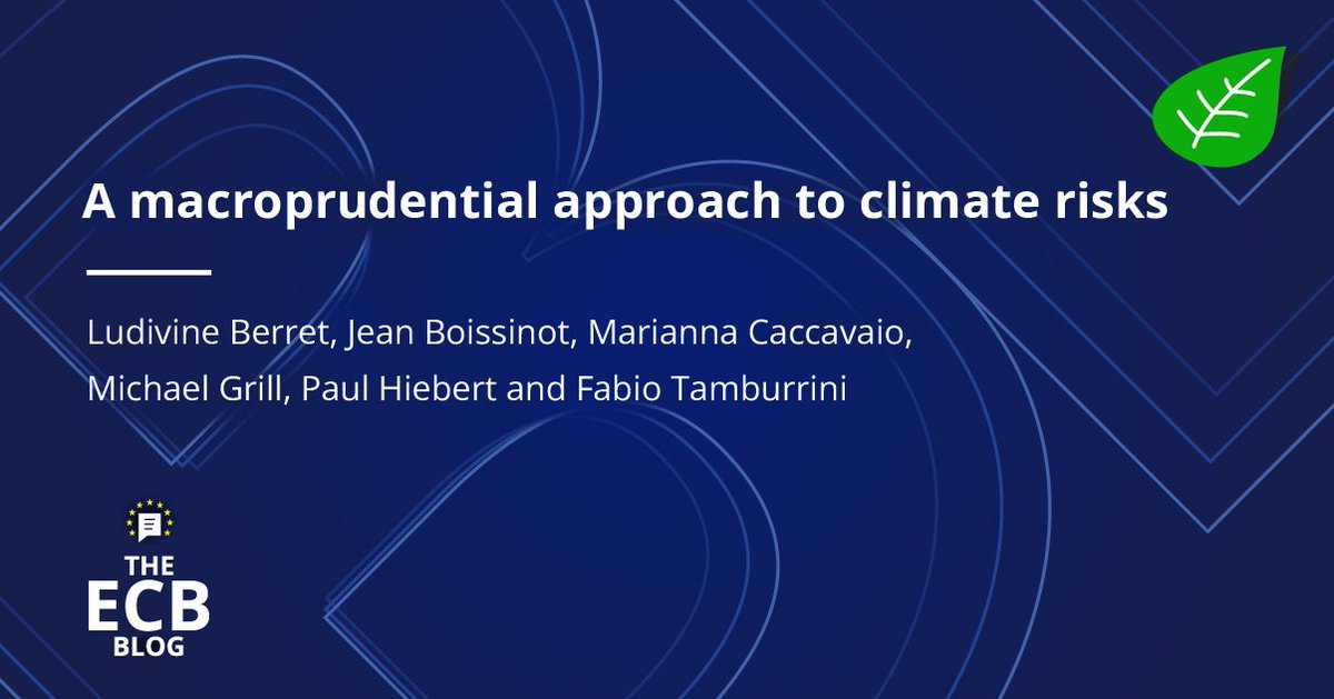 Climate change threatens not just individual banks, but the whole financial system. Read #TheECBblog to learn how a common macroprudential policy framework can support existing initiatives to make the financial system more resilient. ecb.europa.eu/press/blog/dat…