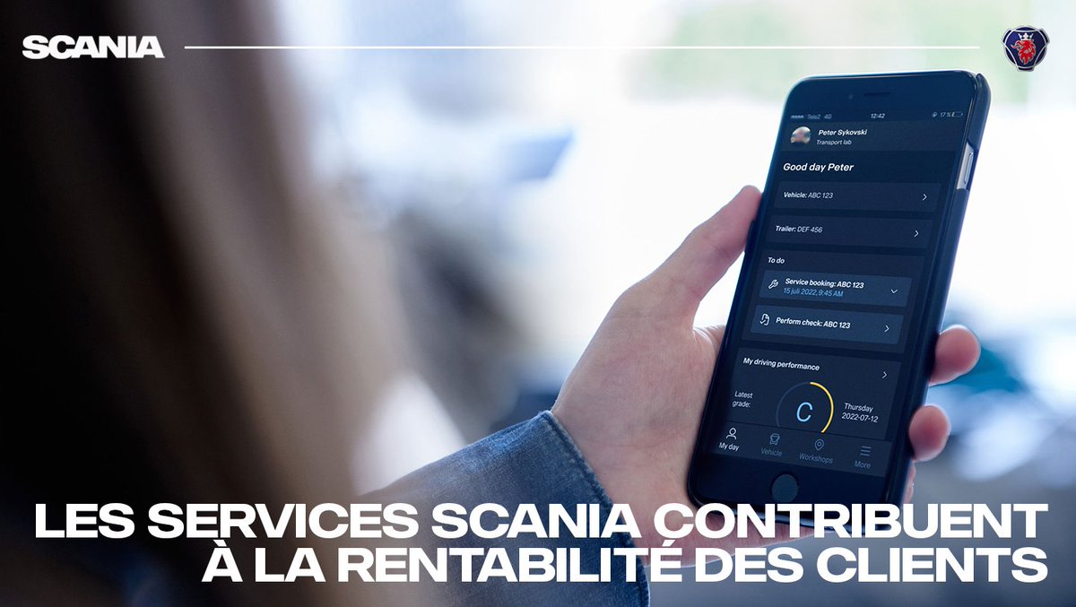 Avec My Scania, Scania Driver app et le BEV Control Package, Scania ouvre la voie vers la digitalisation intelligente. De nouveaux services qui garantissent une rentabilité maximale aux clients 👉🏽 bit.ly/CP_DriverApp #TransportDurable