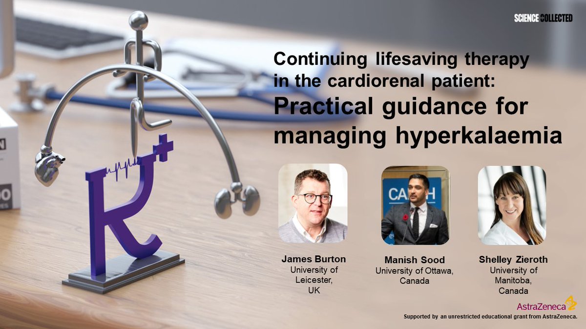 Gain valuable knowledge on managing #hyperkalaemia in cardiorenal patients.   

Watch the recorded symposium here 👉bit.ly/47nWZ2G   

#CardiorenalDisease #CKD #MedicalEducation