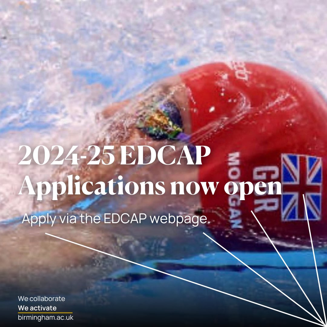 The 2024-25 Elite Dual Career Athlete Pathway application process is open!

More information, the application timeline &amp; online form can be found here: sportandfitness.bham.ac.uk/sport/sport-sc…

(Please note: the 1st wave of applications is only open to incoming, first year student-athletes.)