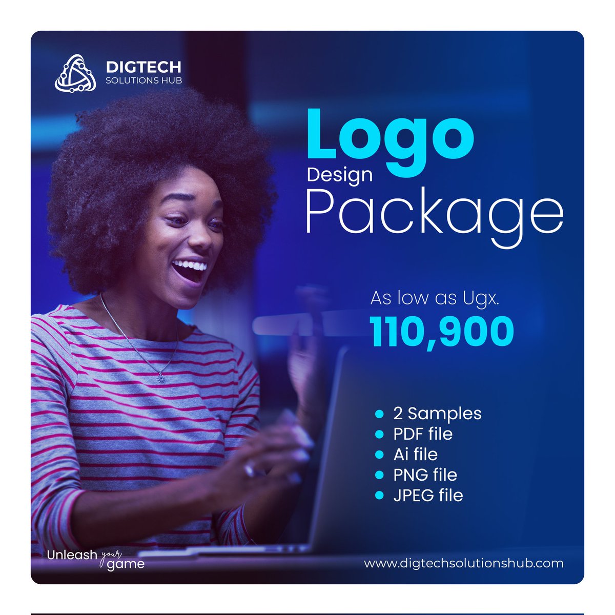 Digtech1's tweet image. Unlock the power of a compelling brand identity! Elevate your business with my custom logo design package – a visual masterpiece tailored for success. Let's shape your brand's story together! 🎨🚀

#DigtechSolutuonsHub #UnleashYourGame #LogoDesign #BrandIdentity #BusinessSuccess