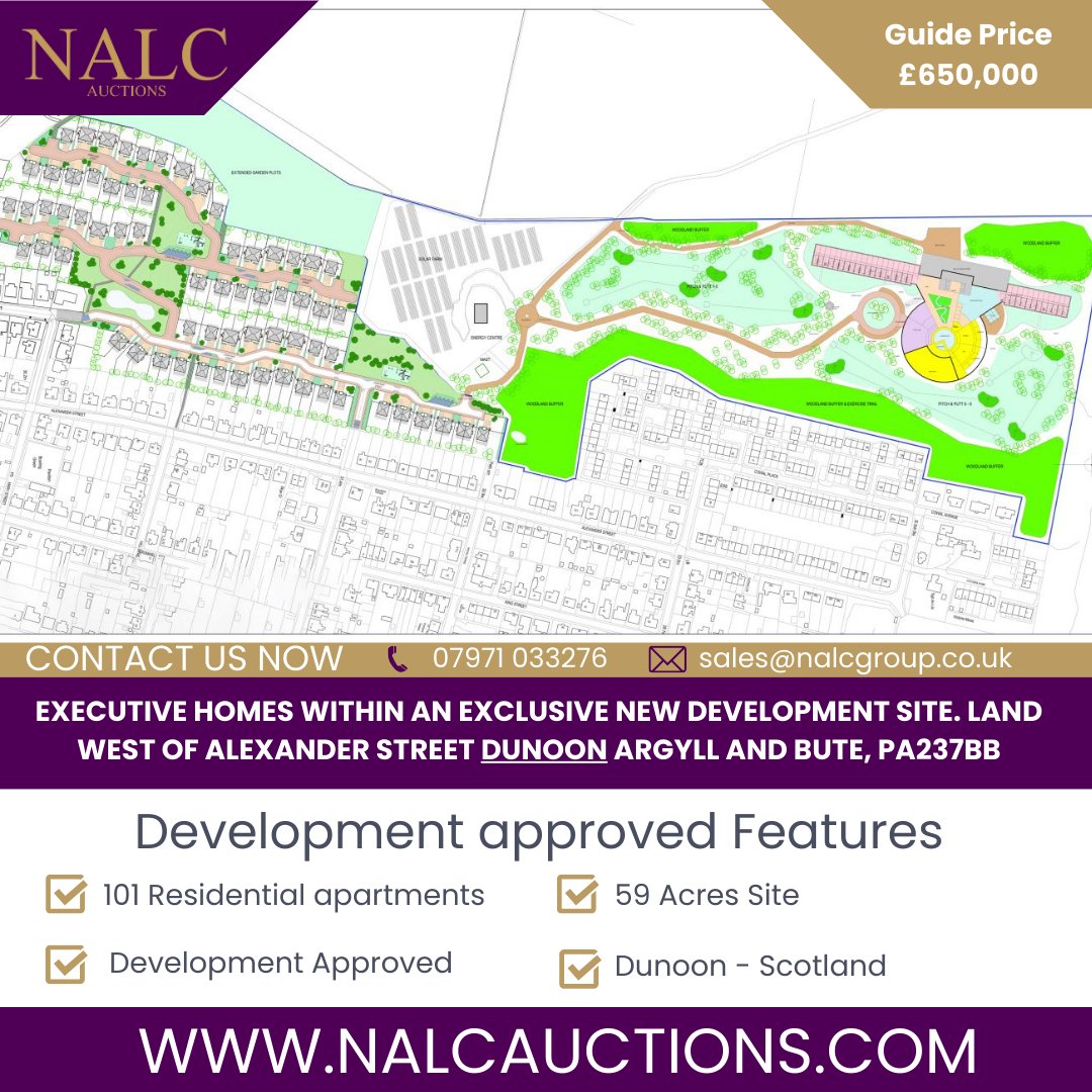 #developmentsite #developmentapproved #developmentproject #realestate #residential #residentialdevelopmentsite #dunoon #scotland #nalcauctions