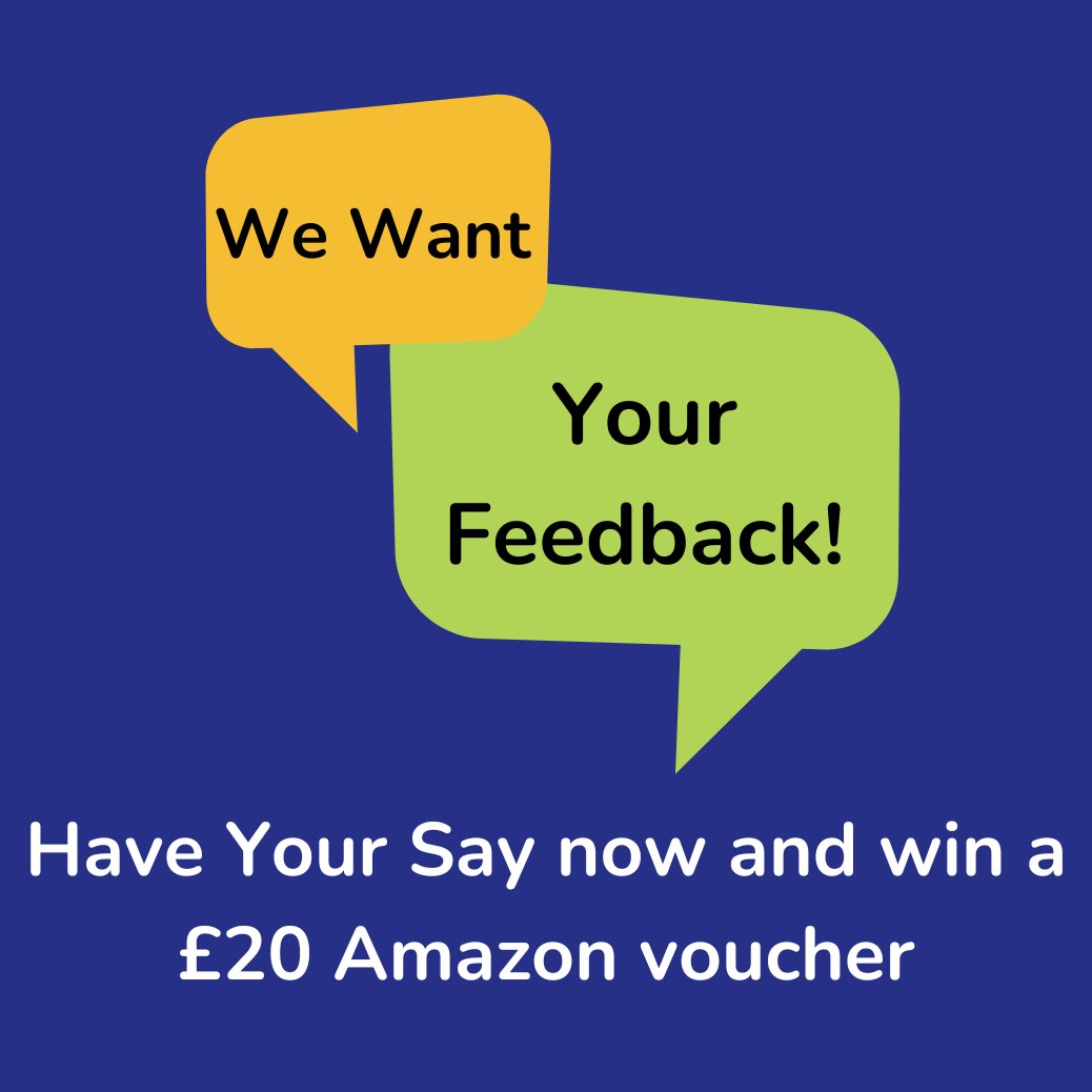 It's the final week of our Have Your Say survey! 📣 Your feedback is so & helps us to shape & our services. If you've used No Limits to get support, please take part now and you might win a £20 Amazon voucher 👀 🔗 Fill in the survey here: nolimitshelp.org.uk/have-your-say/