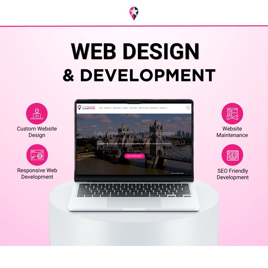GetLocalFame's tweet image. Are you seeking to establish the perfect online presence for your business? 💻
Our experts will craft a user-friendly website tailored to your specific needs, optimised for search engines and ready to generate revenue for your business. 
Contact us now ➡️ bit.ly/46XzT2d