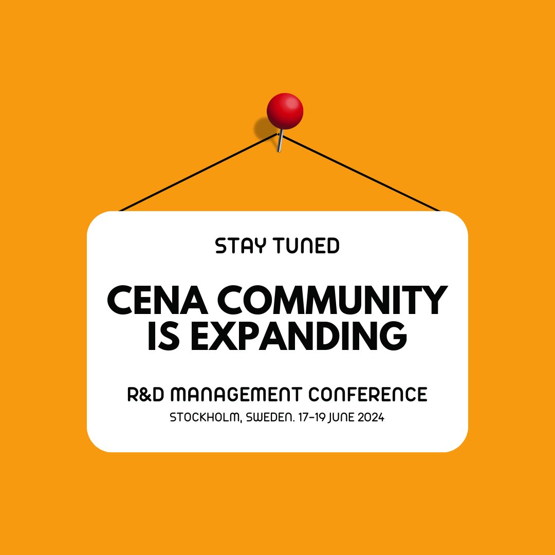 📣 We are thrilled to announce that we are launching a CENA track at <a href="/rndconferences/">R&D Conferences</a>! 

More information on the submission process will come very soon. 

📮 If any question, feel free to contact the team!
<a href="/cchprt/">Charlotte Chappert</a> <a href="/Audrey_Rouyre/">Audrey Rouyre</a>