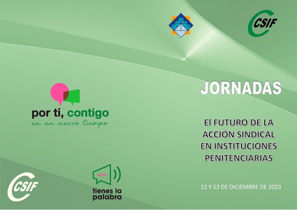 CSIF Nacional (@csifnacional) on Twitter photo 📍 Delegados/as de #CSIF de toda España acuden hoy a las jornadas sobre Instituciones Penitenciarias, donde se abordarán cuestiones relativas a la acción sindical en el ámbito de #Prisiones.
<a href="/CSIFPRISIONES/">CSIF PRISIONES</a>
👉 csif.es/contenido/naci… 📍 Delegados/as de #CSIF de toda España acuden hoy a las jornadas sobre Instituciones Penitenciarias, donde se abordarán cuestiones relativas a la acción sindical en el ámbito de #Prisiones.
<a href="/CSIFPRISIONES/">CSIF PRISIONES</a>
👉 csif.es/contenido/naci…