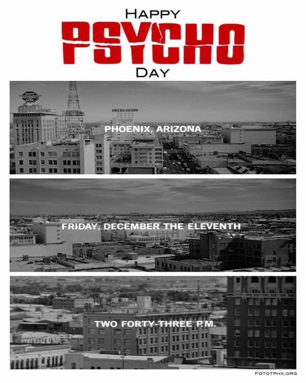 Ah it’s the 11th not the 12th… but is Psycho a Christmas film ?