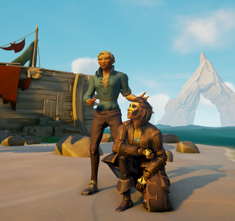 Atomixx37's tweet photo. Sammy et Scooby  👦🐶

#StyleOfThieves Theme: Dynamic Duos
@SeaOfThieves #SeaOfThieves https://t.co/DtoNYDjARS