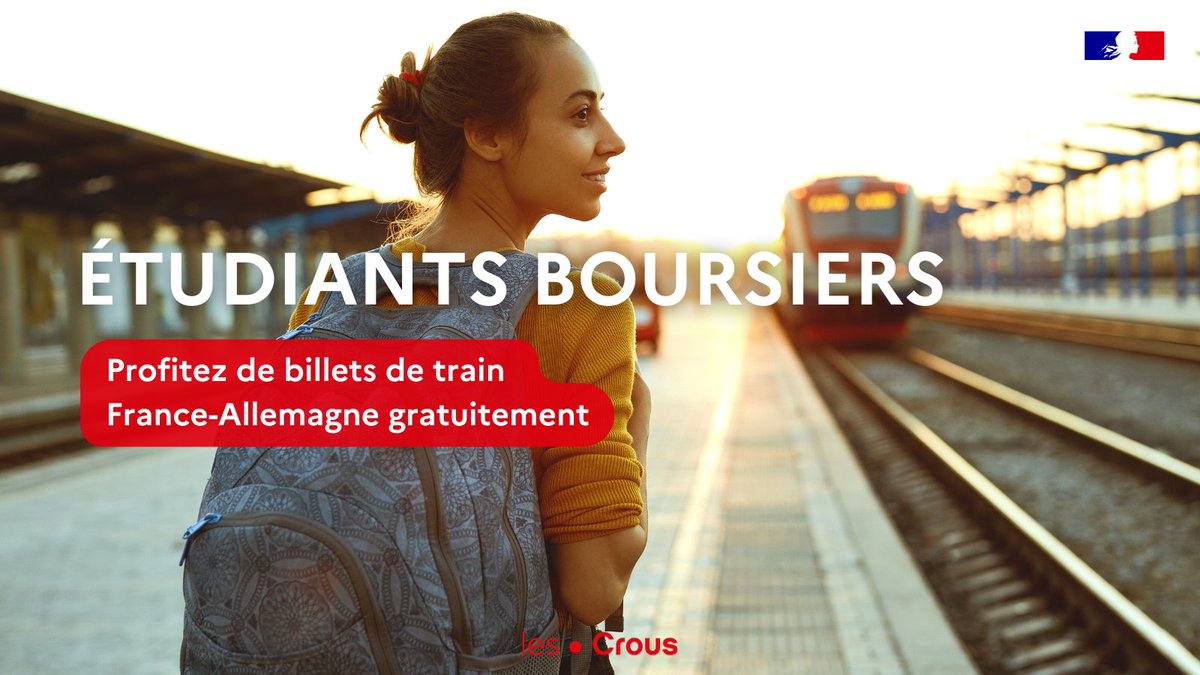 ❄️#Billetsgratuits | Tentez de recevoir un des 3 000 billets de trains pour l’Allemagne offerts aux jeunes boursiers à l'occasion des 60 ans de l’amitié Franco-Allemande !
 __________
 #Etudiants #Allemagne #Train #Voyage #Boursiers #Trains #Jeunes
