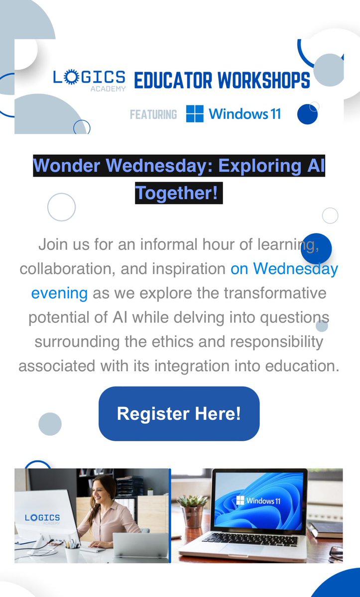 Free AI session with Canadian educators? Yes please! Join your @LOGICSAcademy friends - @Mrskannekens @missalmberg @MrMaltais @armstrongedtech - as we discuss the latest edu ideas and questions in the AI realm 📅 Wed Dec 13 7pm EST Register here: logics.eventbuilder.com/event/79926?mc…