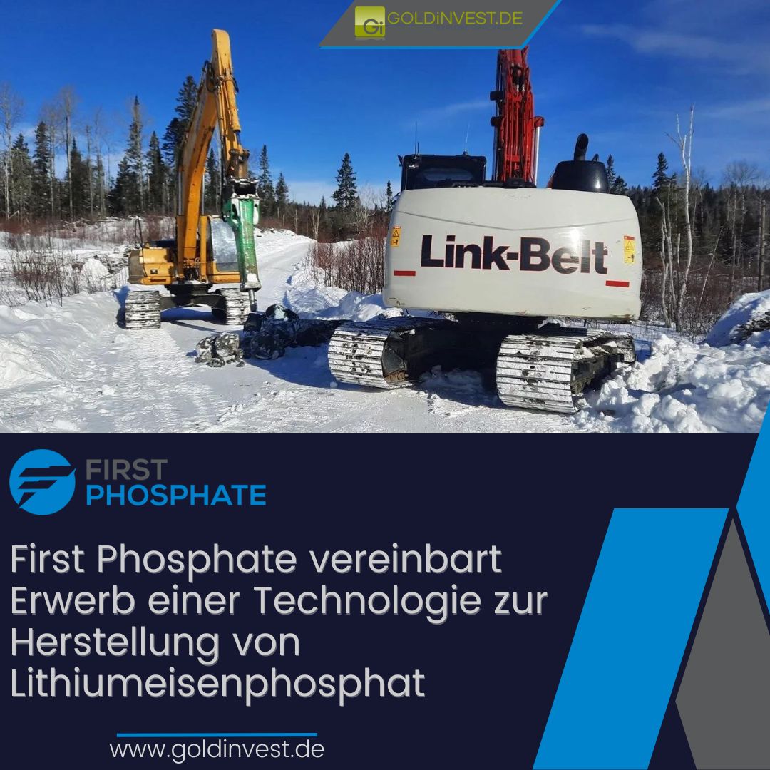 #FirstPhosphate und Ultion Technologies haben eine Absichtserklärung über den Erwerb von Ultions Technologie zur Herstellung von Lithiumeisenphosphat (LFP) und Lithiummanganphosphat (LFMP) geschlossen. 

Jetzt mehr erfahren ▶️▶️ goldinvest.de/first-phosphat…

#Phosphate $PHOS