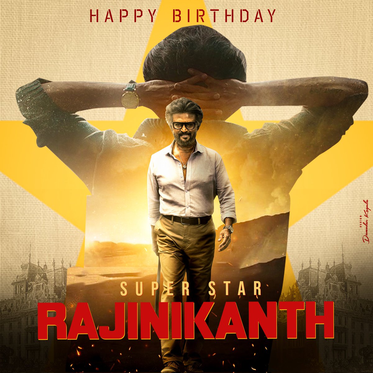 Wishing dear Thalaivar, the one & only Superstar @rajinikanth a very Happy Birthday with good health ♥️😎 design : @damodar_kagula #HBDSuperstarRajinikanth #HappyBirthdaySuperstarRajinikanth #SuperstarRajinikanth #Thalaivar171 @TrendsRajini @RajinikanthFa12 @RajiniFollowers