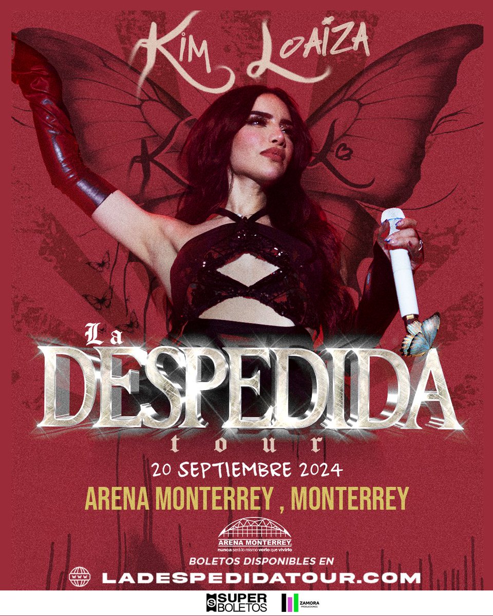 #Monterrey la lindura mayor los espera en <a href="/ArenaMtyOficial/">Arena Monterrey</a> con su gira #LaDespedida

Aquí en este enlace pueden adquirir sus boletos 🎫

👉🏻: web2.superboletos.com/SuperBoletos/l…

Venta general a partir del 14 de diciembre 🎟️

#KimberlyLoaiza #LaDespedidaTour