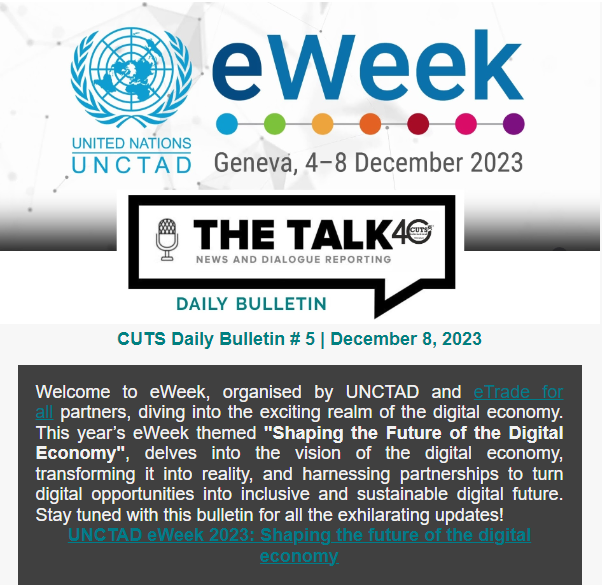 Byte-sized Equality: Shaping a Just #DigitalEconomy 

Read more:  cuts-ccier.org/unctad-eweek-2…

#CUTSInternational #UNCTADeWeek #Ecommerce #SDGs #technology 

@Psm_cuts @CUTS_CCIER @CUTS_africa @CUTS_WDC @CUTS_CITEE @CUTS_Geneva @CUTS_CART @UNCTAD