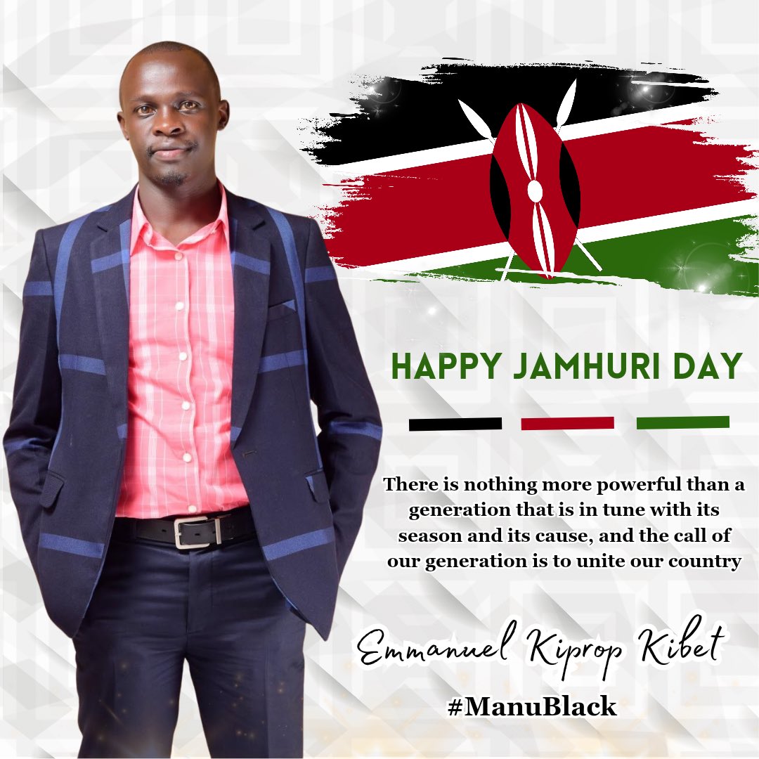 Manublack001's tweet photo. Happy Jamhuri Day.
Kenya@60 https://t.co/kIBy2AN1JX