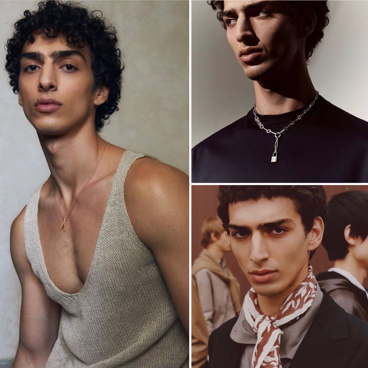 Palestinian model Qaher Harhash from East Jerusalem. 

👀 Vogue, Numero, GQ, YSL, Prada, JPG and more. 

#BoycottZara #FreePalestine #hftwt
