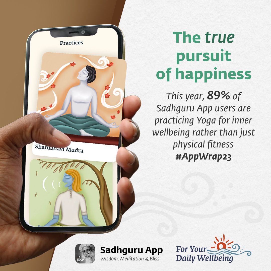 ishafoundation's tweet image. Find out how powerful Yogic practices can be with simple and effective practices offered for free on Sadhguru App. 
Download Today: sadhguru.app.link/home