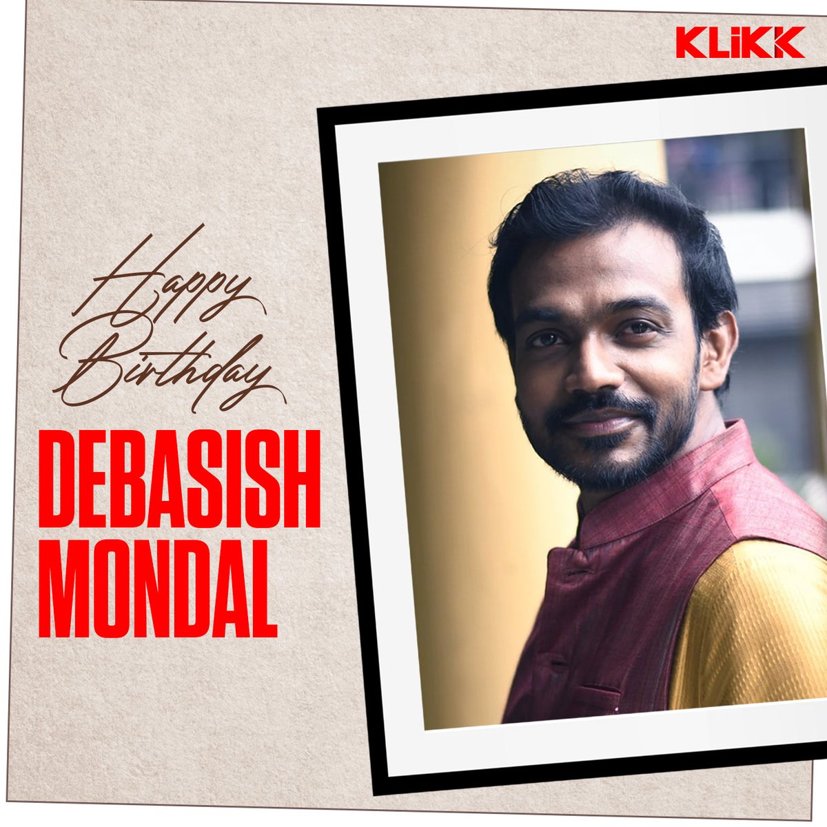 Happy Birthday to the action hero #DebasishMondal 🎂 Your bravery, strength, and determination on screen inspire us all. May your day be as epic and thrilling as your incredible performances. Wishing you a year of success ahead! 🎉✨
#Klikk