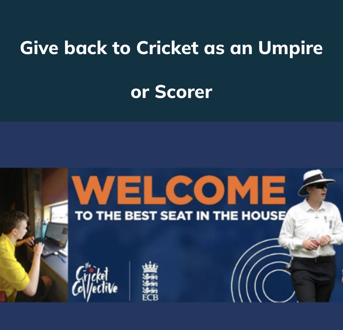 A reminder about the range of courses this winter for umpire and scorer training 👇🏽

cricketwales.org.uk/news/give-back…